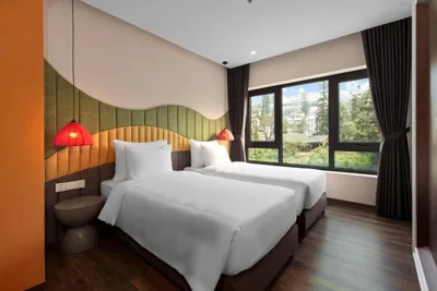 Deluxe Double or Twin Room with City View — Lestar Hotel Sapa